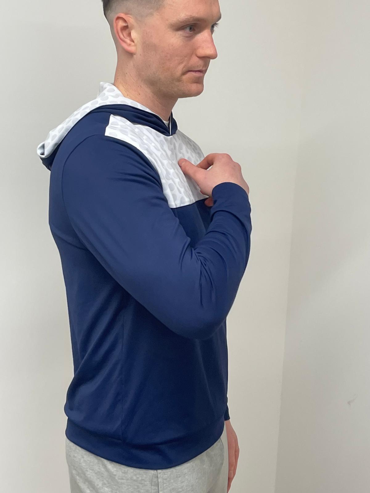 Par Putt Ball Print Hoodie - Navy