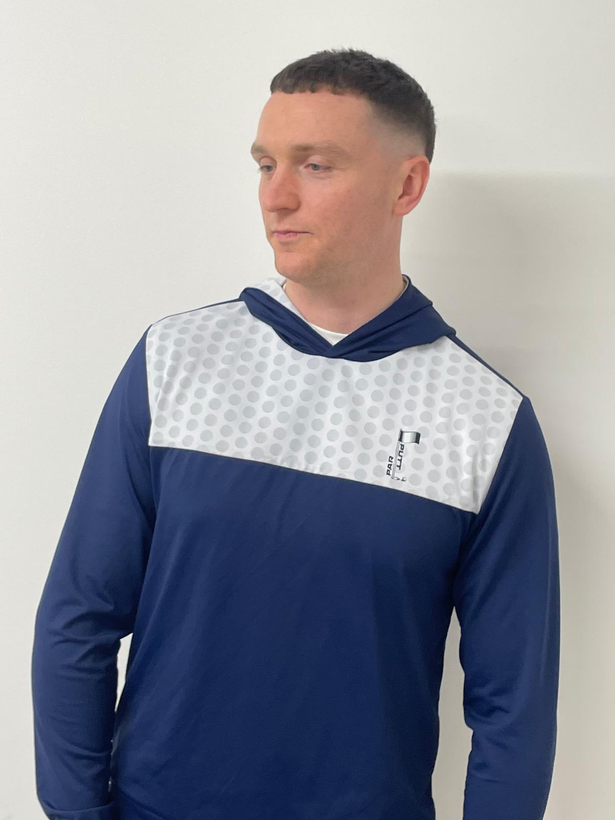 Par Putt Ball Print Hoodie - Navy