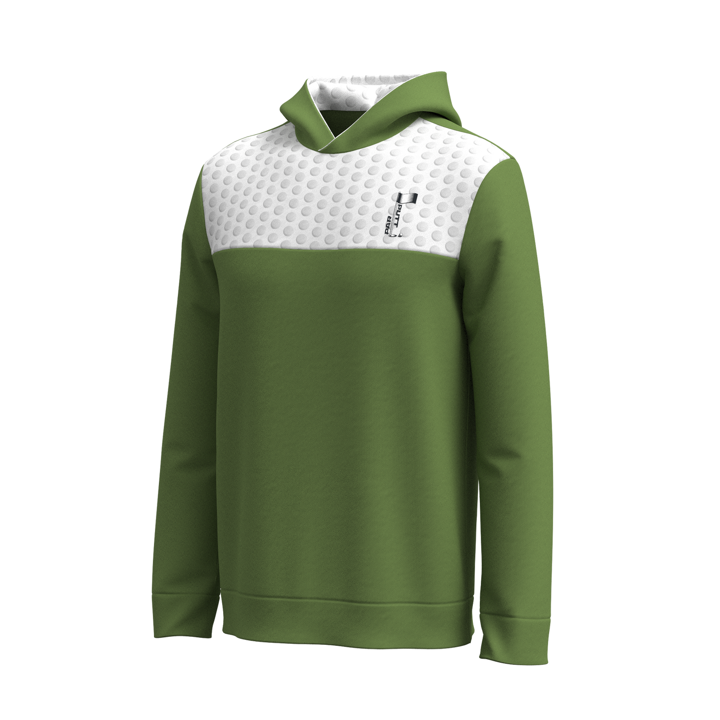 Par Putt Ball Print Hoodie - Khaki Green