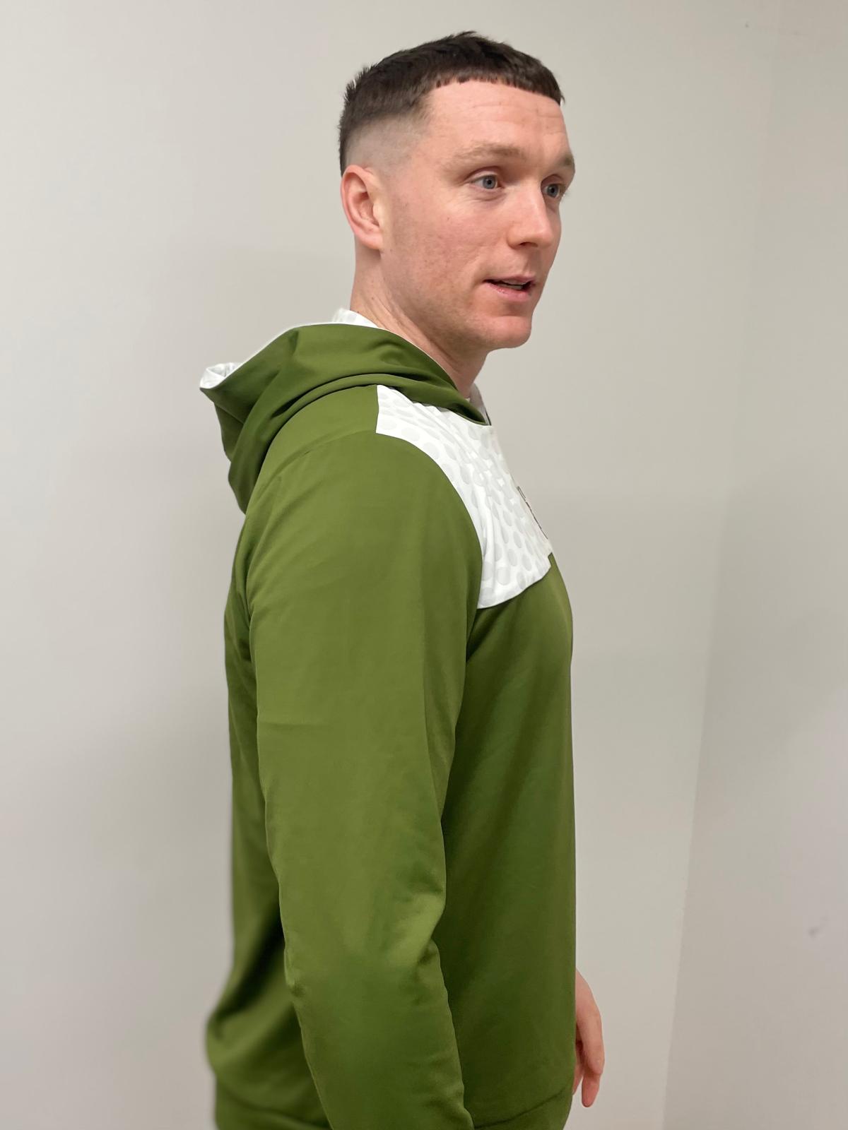 Par Putt Ball Print Hoodie - Khaki Green